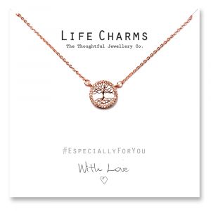 Life Charms - YY08 - Halskette - Rose Gold CZ Tree of Life