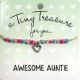 Tiny Treasure armband - Awesome Auntie