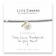 Life Charms - LC077BW - Just because - Dogs Leave Footprints