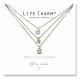 Life Charms - EFYENC001SIL - EFY Rose Gold Heart & Silver Bracelet