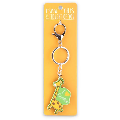 Keyring  Zoo - I saw this & thought of You - Giraffe