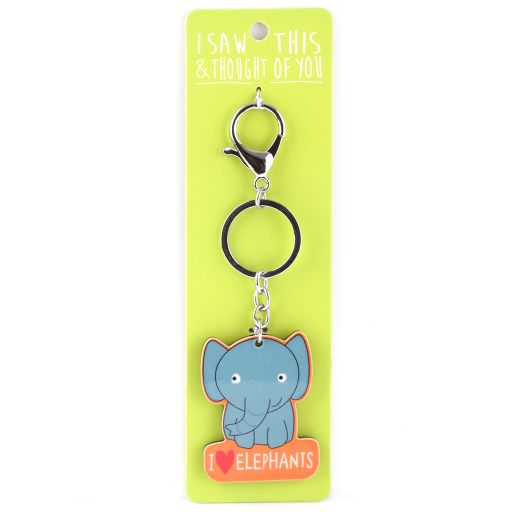 Keyring  Zoo - I saw this & thought of You - Olifant