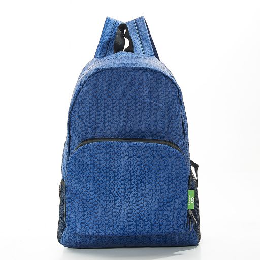 Eco Chic - Backpack - B13NY - Navy - Disrupted Cubes