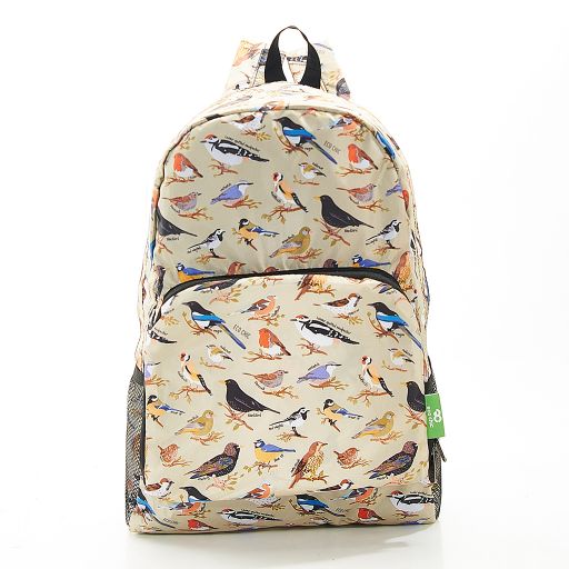 Eco Chic - Backpack - B16GN - Green - Wild Birds