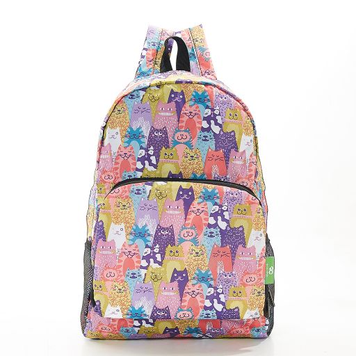 Eco Chic - Backpack - B18ME - Multiple - Cats
