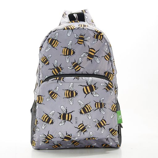 Eco Chic - Backpack - B28GY - Grey - Bees*