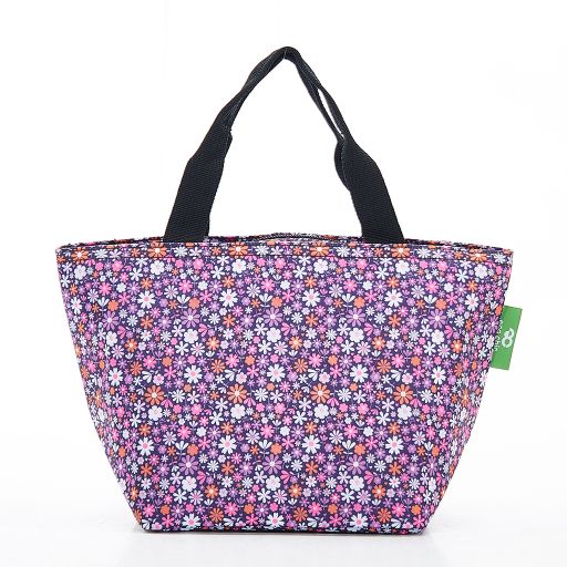 Eco Chic - Cool Lunch Bag - C04PP - Purple - Ditsy