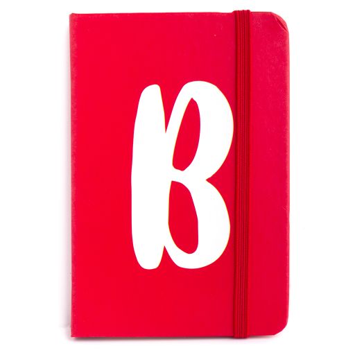 Notebook I saw this - letter B