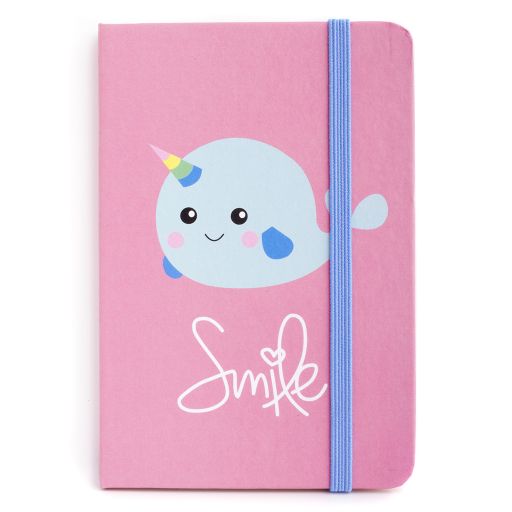 Notebook I saw this - Smile Narwhal