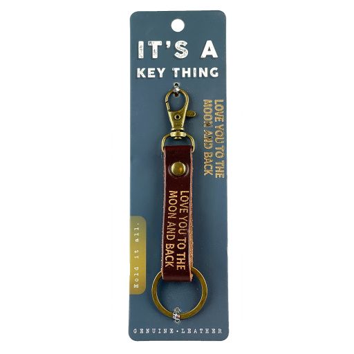 It's a key thing - KTD025 - sleutelhanger - LOVE YOU TO THE MOON AND BACK