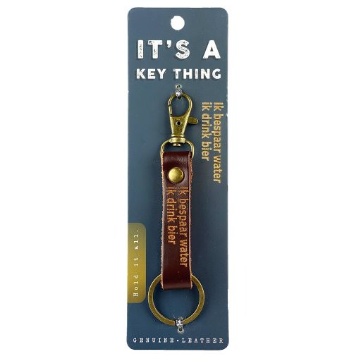 It's a key thing - KTD032 - sleutelhanger - Ik bespaar water .. Ik drink bier 