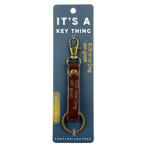 It's a key thing - KTD067 - sleutelhanger - Nummer OUD maar jong van geest