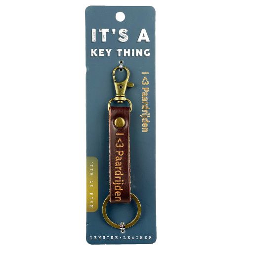 It's a key thing - KTD119 - sleutelhanger - I < 3 PAARDRIJDEN