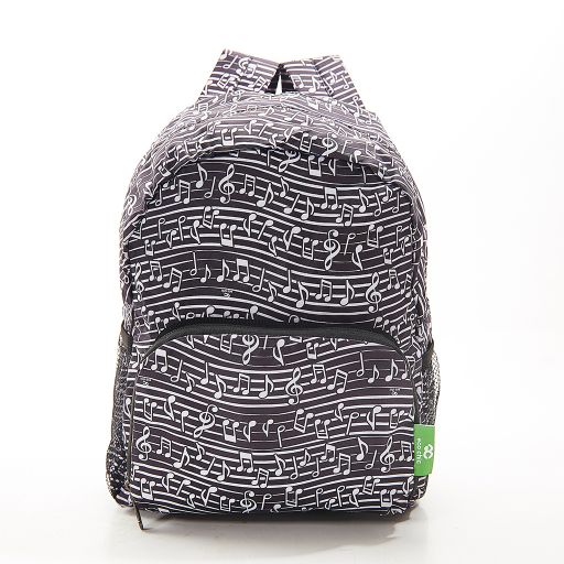 Eco Chic - Mini Backpack - G04BK - Black - Music 