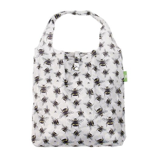 Eco Chic - Foldaway Shopper - A42GY- Grey - Bumble Bee