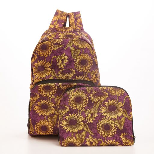 Eco Chic - Backpack - B34PP - Purple - Sunflower 