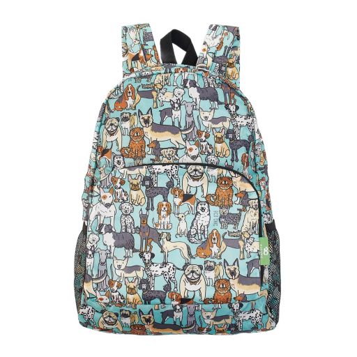 Eco Chic - Backpack - B39TL - Teal - Dogs  