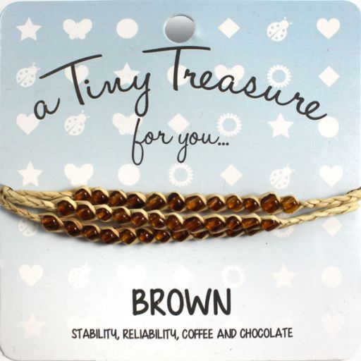 Tiny Treasure armband - Brown