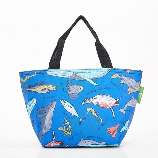 Eco Chic - Cool Lunch Bag - C12BU - Blue - Sea Creatures*