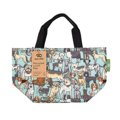 Eco Chic - Cool Lunch Bag - C38TL - Teal - Dogs