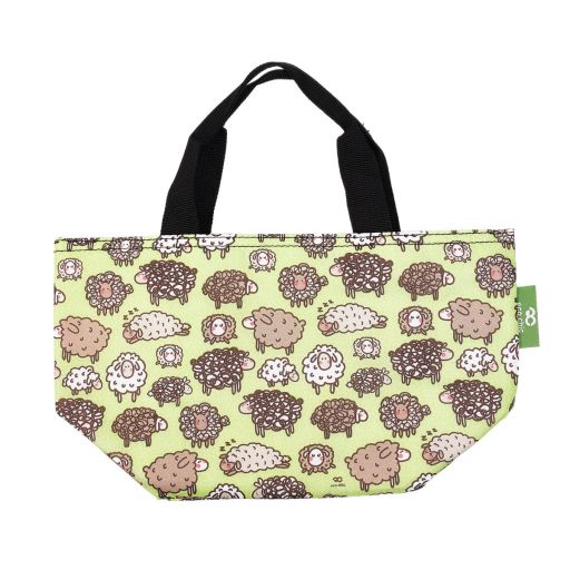 Eco Chic - Cool Lunch Bag - C42GN - Green - Cute Sheep  