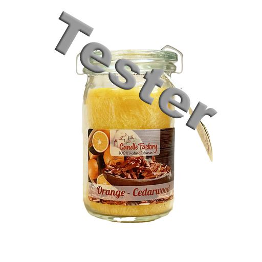 TESTER Candle Factory - Baby Jumbo - Kaars - Orange-Cedarwood 