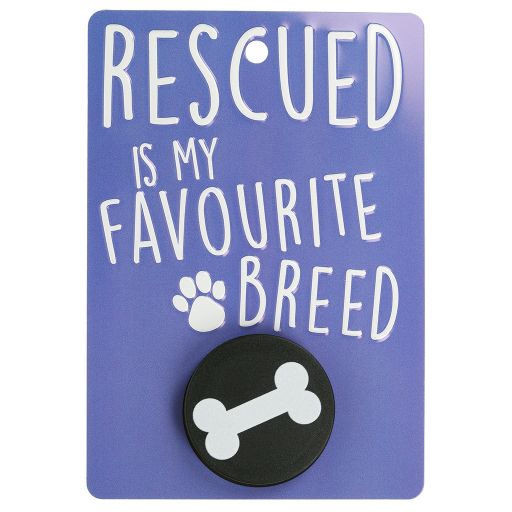 Hundeleinenaufhänger - DL4 - Rescued is My Favourite Breed