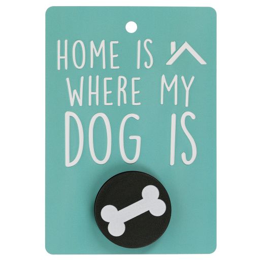 Hundeleinenaufhänger - DL14 - Home Is Where My Dog Is