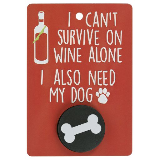 Hundeleinenaufhänger - DL23 - I Can’t Survive On Wine Alone