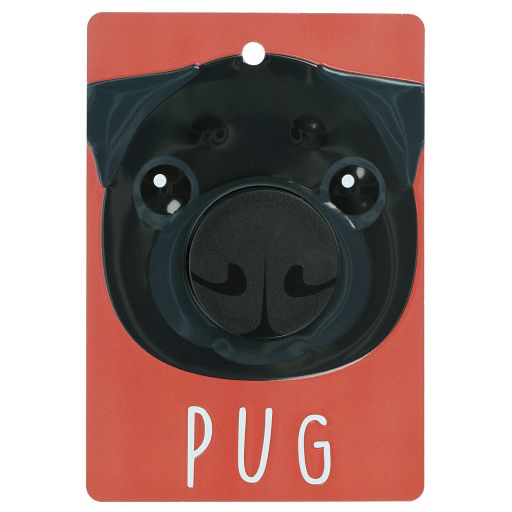 Hundeleinenaufhänger - DL96 - Pug - Black