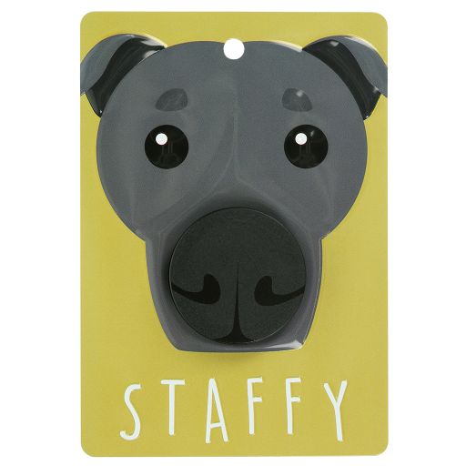 Hundeleinenaufhänger - DL112 - Staffy - Grey