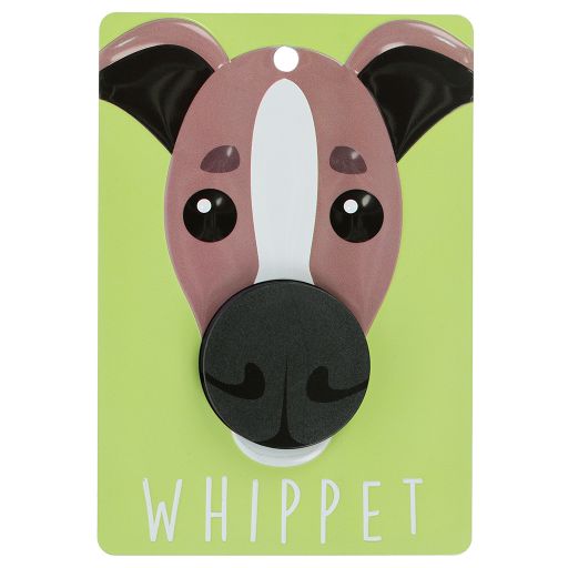 Hundeleinenaufhänger - DL118 - Whippet - Tan and White