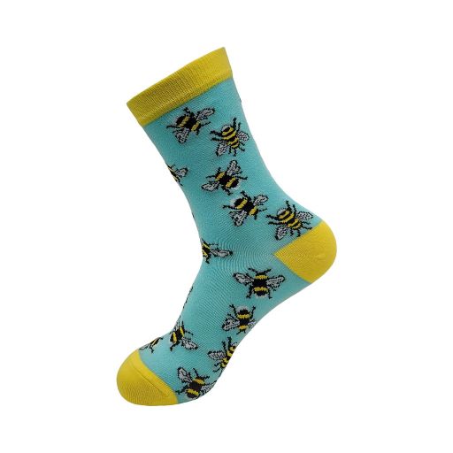 ECO CHIC - Bamboo Sock - SK01BU - Blue - Bumble Bee