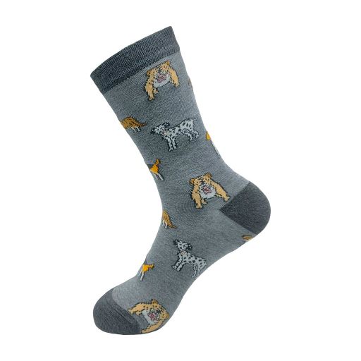 ECO CHIC - Bamboo Sock - SK08GY - Grey Dogs
