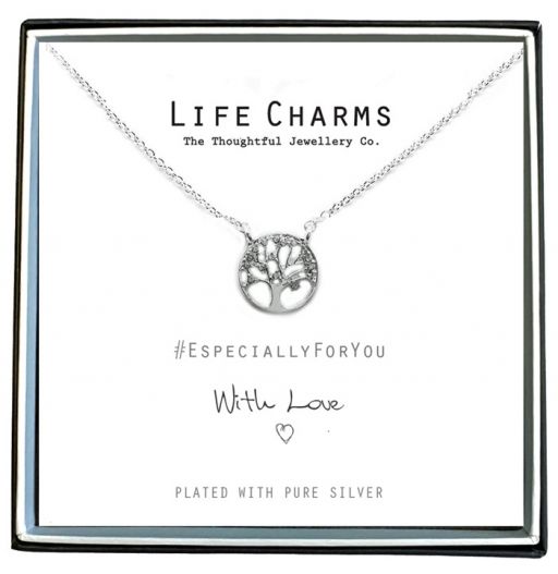 Life Charms - EFY050N - Halskette - Silver Crystal Tree of Life