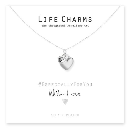 Life Charms - EFY021N - Halskette - Silver puffed Heart