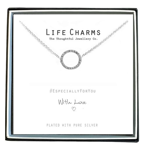 Life Charms - EFY052N - Halskette -e Silver Crystal Circle