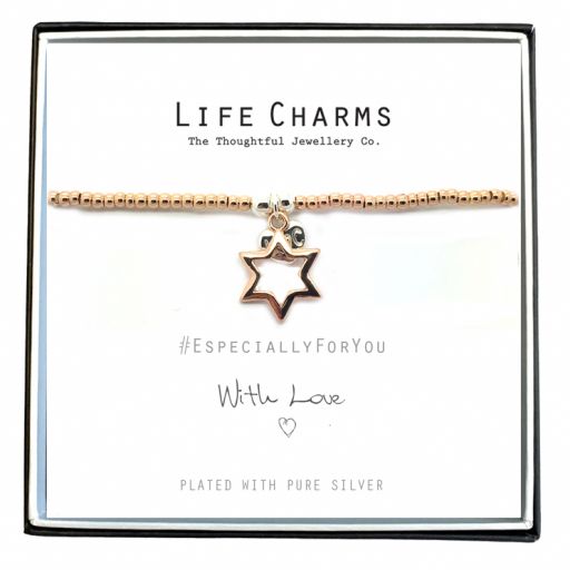 Life Charms - EFYENCOO2STAR - Armbänder Rose Gold Star