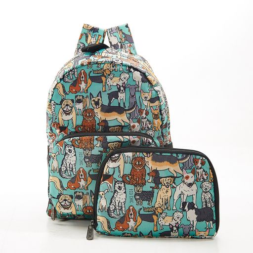 Eco Chic - Mini Backpack - G14TL- Teal - Dogs*     