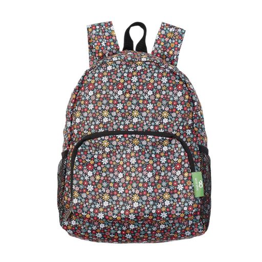 Eco Chic - Mini Backpack - G15BK - Black - Ditsy  