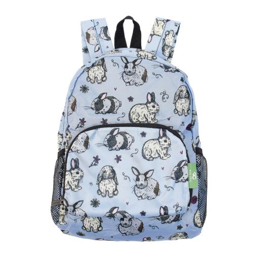Eco Chic - Mini Backpack - G28BB - Baby Blue- Bunny 