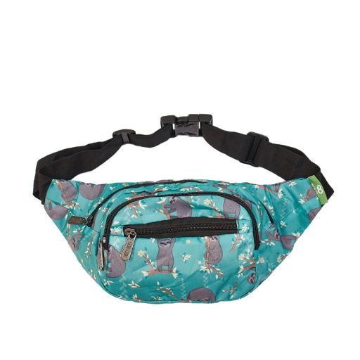 Eco Chic - Foldable Bum Bag (opvouwbaar heuptasje) - H30BU - Blue - Sloth
