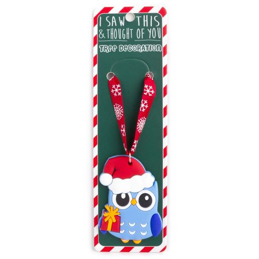 ISXM0056- Weihnachtsbaum Anhänger - Owl