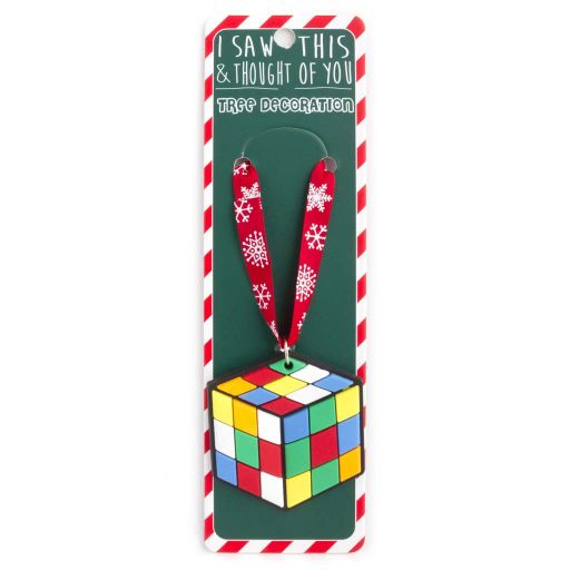 ISXM0084- Weihnachtsbaum Anhänger - Rubix Cube