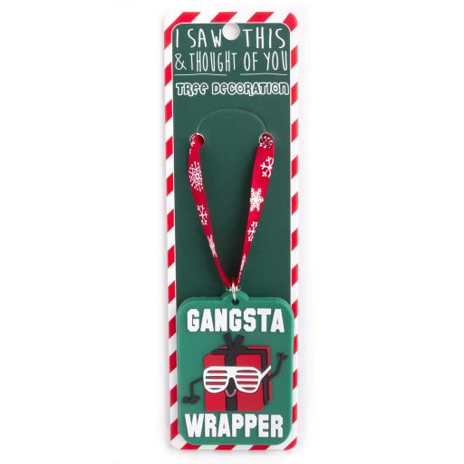 ISXM0118 Weihnachtsbaum Anhänger - Gangsta Wrapper
