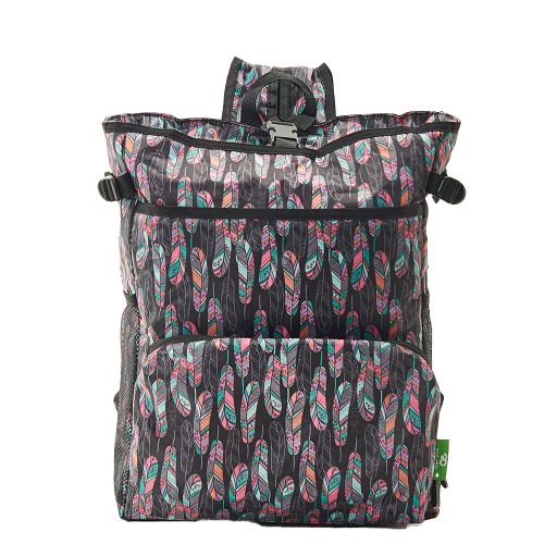 Eco Chic - Backpack Cooler (rugzak koeltas) - J08BK - Black - Feather    