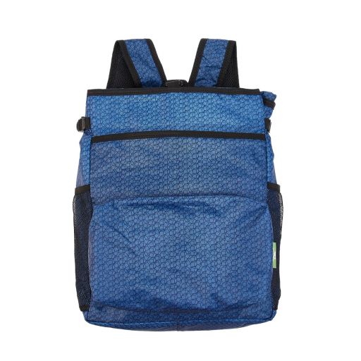 Eco Chic - Backpack Cooler (rugzak koeltas) - J13NY - Navy - Disrupted Cubes     