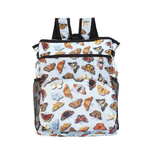 Eco Chic - Backpack Cooler (rugzak koeltas) - J18BU - Blue - Wild Butterflies 
