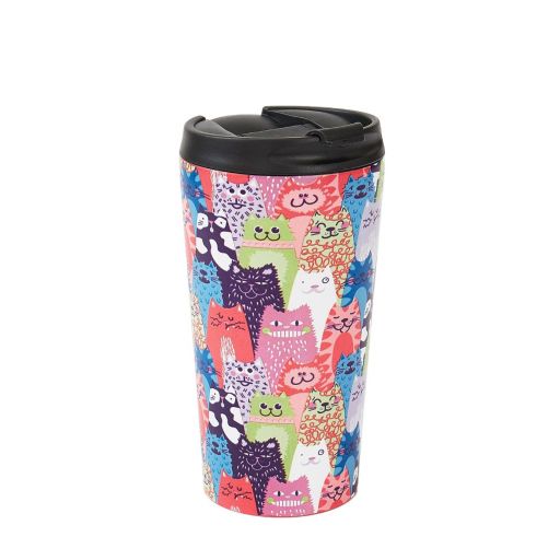 Eco Chic - The Travel Mug  (thermos Tasse)  - N10 - Multiple - Stacking Cats 
