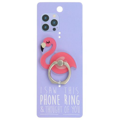 Phone Ring Holder _ PR046 - I Saw This Phone Ring - Flamingo